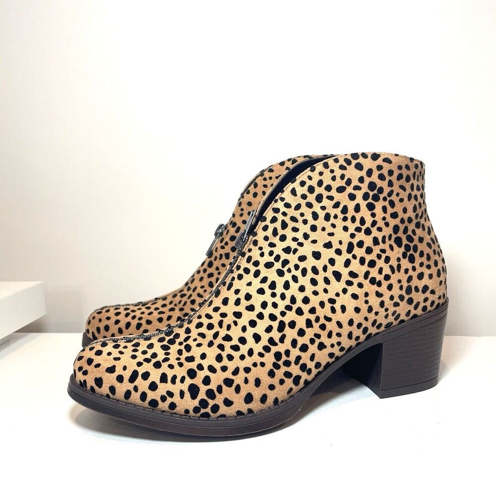 Pierre Dumas Bootie Animal Print Zipper Alicante Womens 9 Ankle Boots - Picture 2 of 11